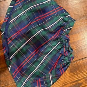 Gymboree Green Plaid Lined Skirt